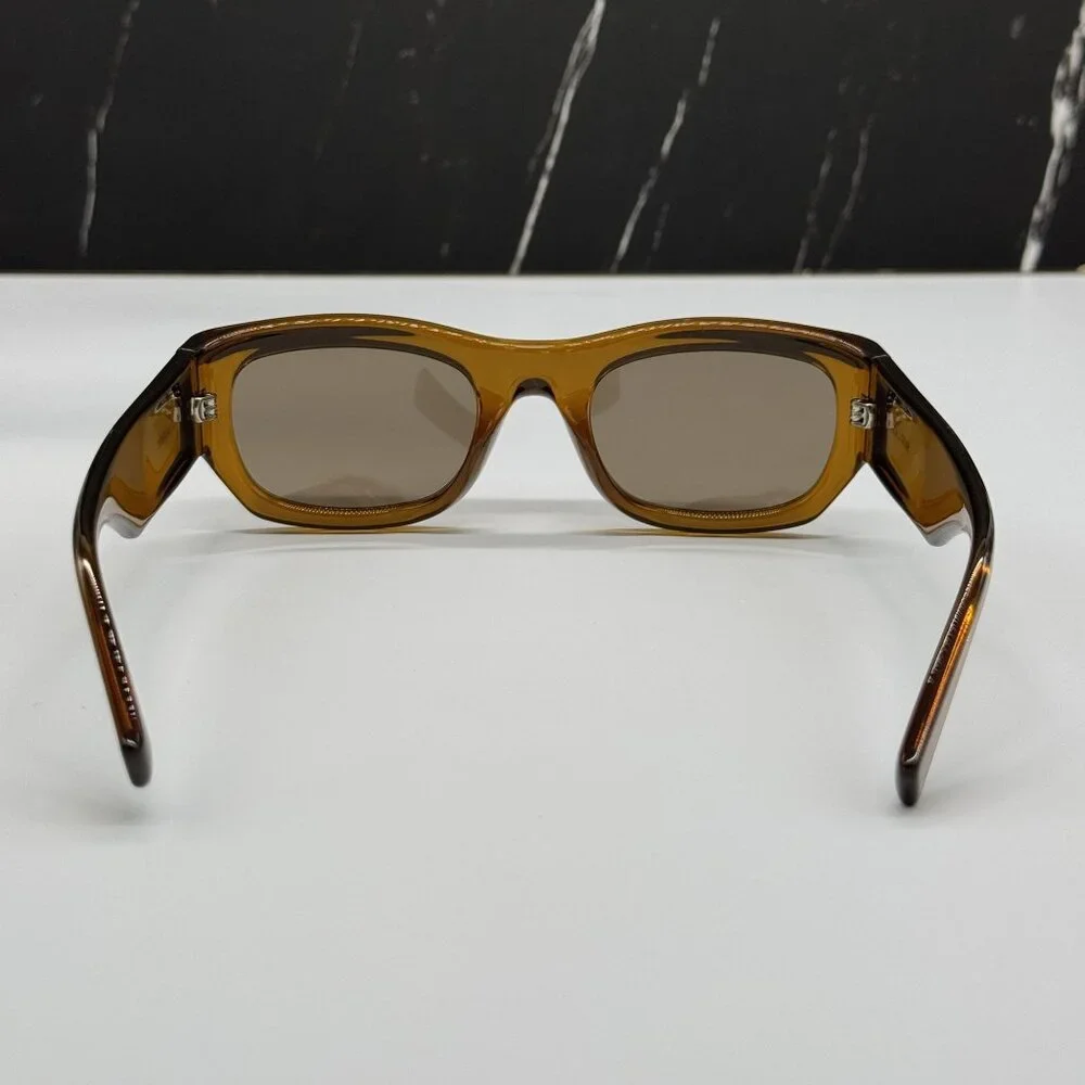 NEW SAINT LAURENT SUNGLASSES BROWN UNISEX EYEWEAR SAINT LAURENT SL713 003
